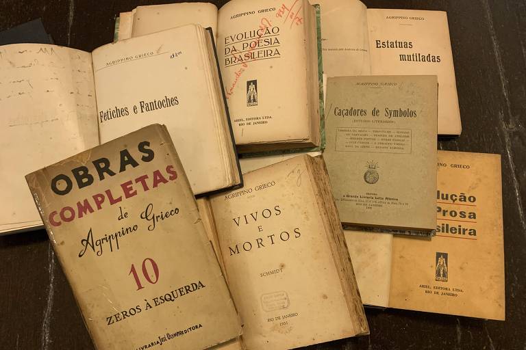 Raras edições originais dos livros de Agrippino Grieco entre os anos 20 e 40