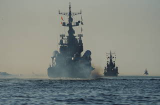 Naval drills during Zapad-2021 military exercise in Baltiysk