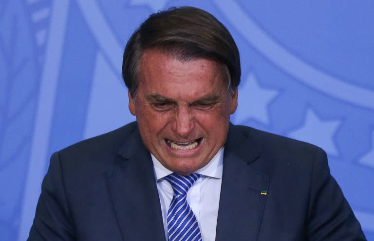 O presidente Jair Bolsonaro em evento no Planalto
