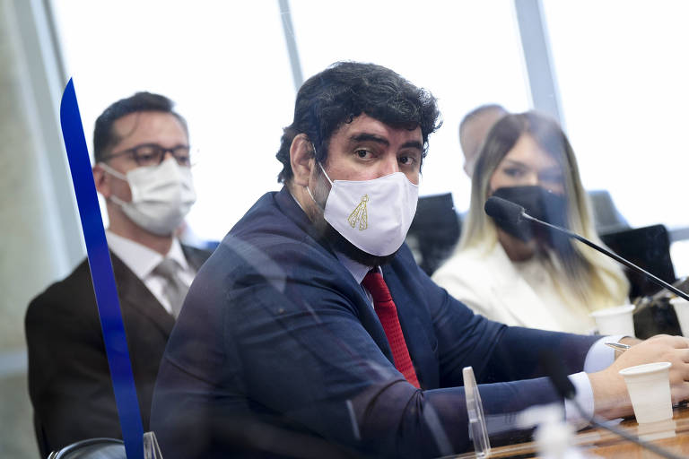 Marconny presta depoimento aos integrantes da CPI da Covid