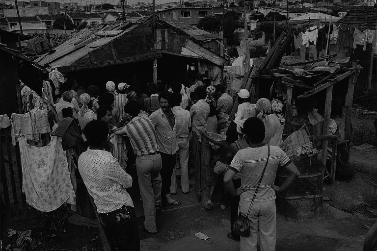 Movimentação de moradores em Paraisópolis em setembro de 1983