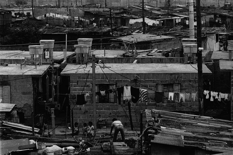 Vista da comunidade de Paraisópolis, em setembro de 1983. Segunda maior favela de São Paulo, Paraisópolis completa 100 anos