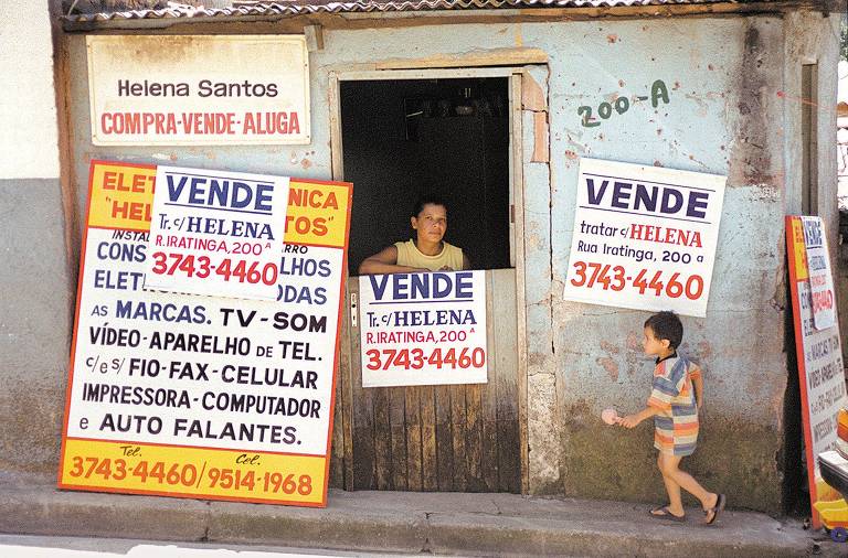 Helena Santos, que comercializava barracos na favela de Paraisópolis, no ano de 2003