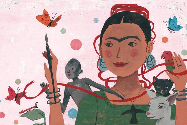 Vidas de Frida Kahlo e de bichos de estimação se misturam em novo livro