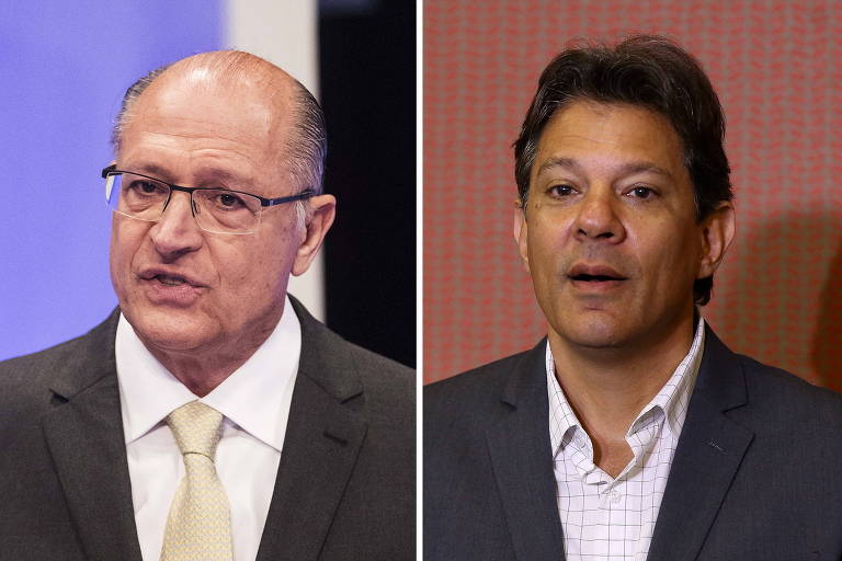 O ex-governador Geraldo Alckmin (PSDB) e o ex-prefeito Fernando Haddad (PT)
