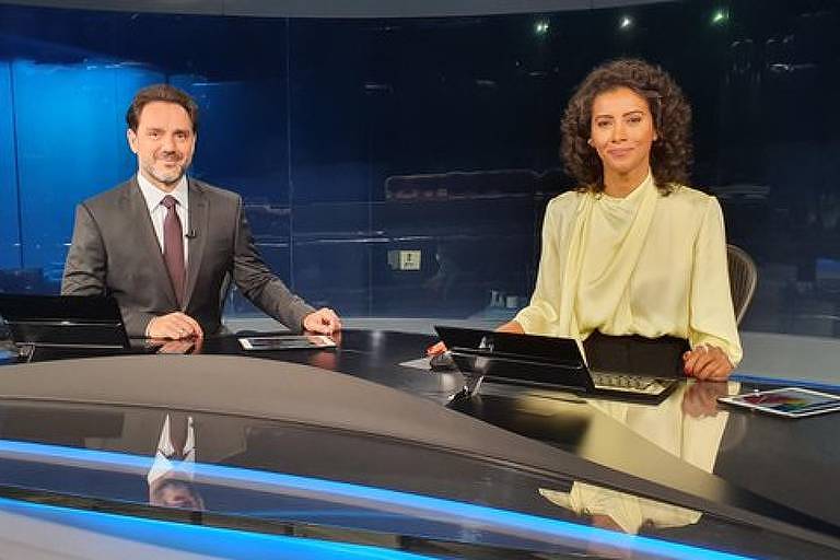 Aline Midlej e Paulo Renato Soares estreiam no Jornal Nacional