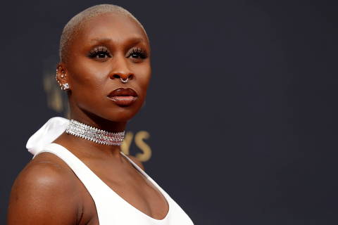 Cynthia Erivo arrives at the 73rd Primetime Emmy Awards in Los Angeles, U.S., September 19, 2021. REUTERS/Mario Anzuoni ORG XMIT: MEX