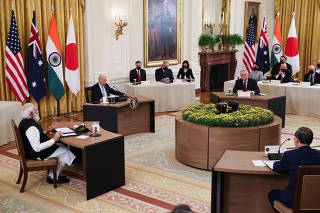 U.S. President Biden hosts 'Quad nations' meeting at the Leaders' Summit of the Quadrilateral Framework at the White House in Washington