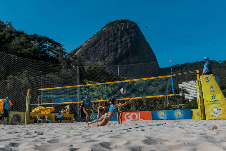 Primeira etapa do Circuito de vôlei de praia, no Rio de Janeiro