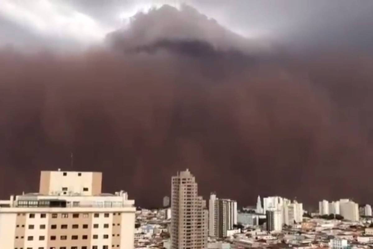 Une tempête de poussière « avale » Franca, à l’intérieur de SP ;  voir la vidéo – 26/09/2021 – Vie quotidienne