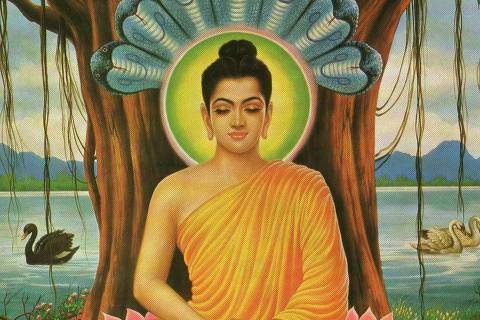 Sidarta Gautama (Buda) meditando em árvore para atingir a iluminação - Web Stories 
