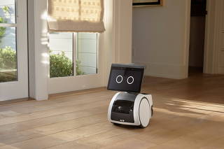 A roving, canine-like household robot called Astro is seen in an undated photograph