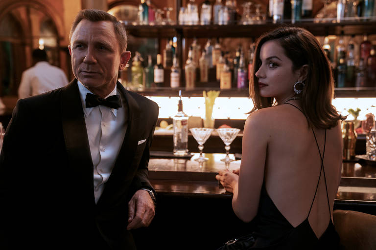 Daniel Craig e Ana de Armas no novo filme de "007", "Sem Tempo Para Morrer"