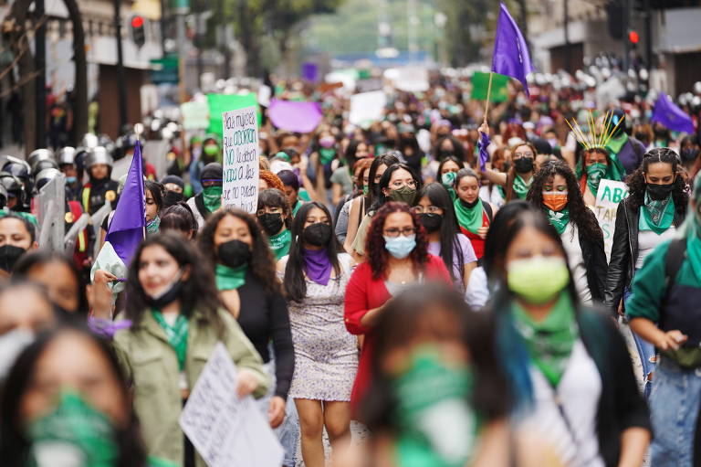 Também foram realizados protestos no México, país onde a Suprema Corte descriminalizou o aborto no início do mês de setembro