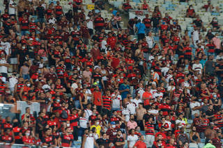 Partida entre Flamengo e Athletico-PR pelo Brasileirão