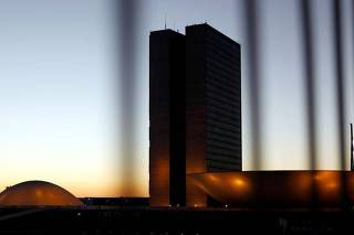 Vista do prédio do Congresso Nacional em Brasília