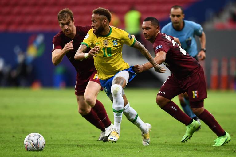 Brasil e Venezuela se enfrentaram na fase de grupos da última Copa América