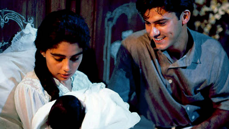 Maria Santa (Patrícia França) e José Inocêncio (Leonardo Vieira) na primeira fase de "Renascer"