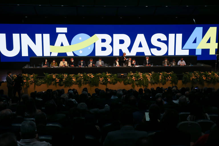 Convenção para a fusão dos partidos PSL e DEM, formando o União Brasil, no Centro de Convenções Ulysses Guimarães, em Brasília