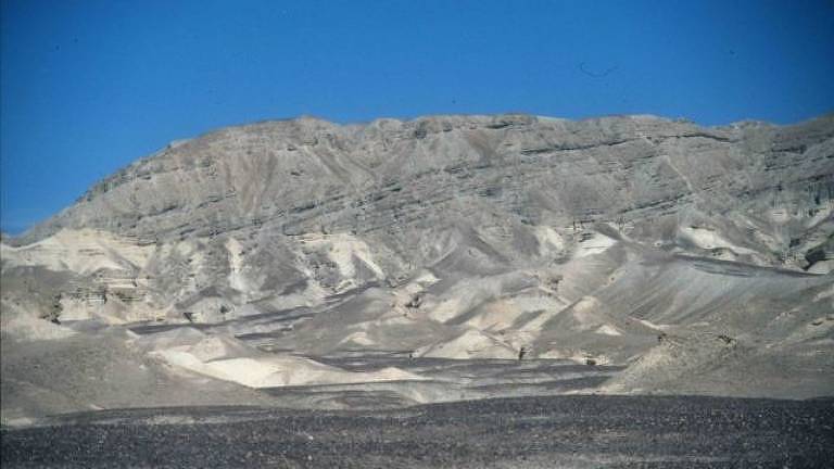 Um exemplo terrestre, na Península do Sinai, de uma paisagem semelhante à de Jezero