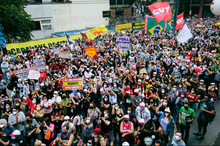 Servidores protestam contra reforma da Previdência municipal em São Paulo