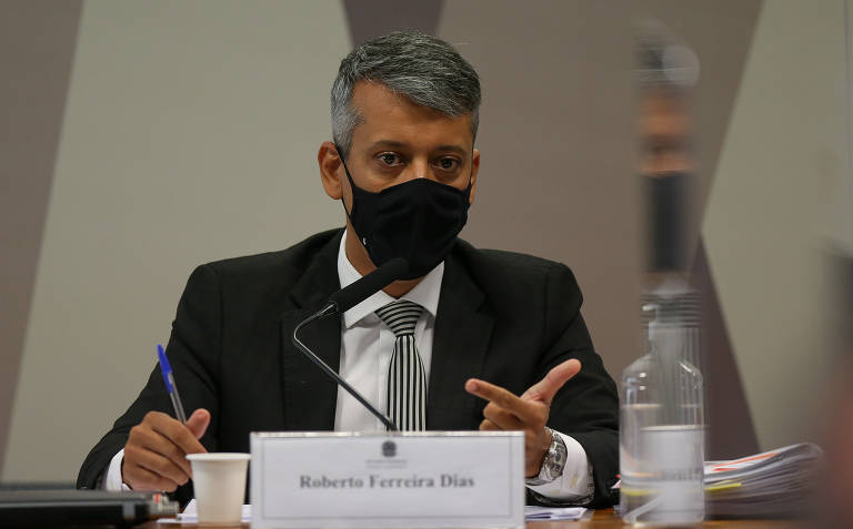 Ex-diretor de logística do Ministério da Saúde Roberto Ferreira Dias, que foi citado na denúncia de pedido de propina para venda de vacinas pela empresa Davati