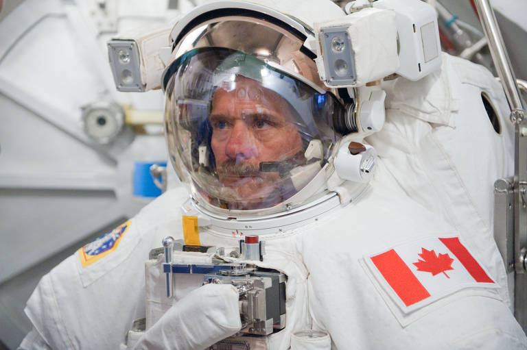 Imagens do astronauta Chris Hadfield