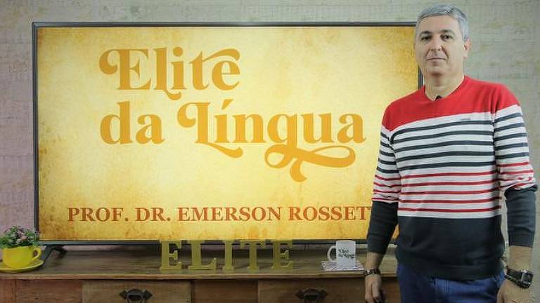 Emerson Rossetti, professor de língua portuguesa e literatura há 30 anos, tem mais de 1.200 inscritos no YouTube