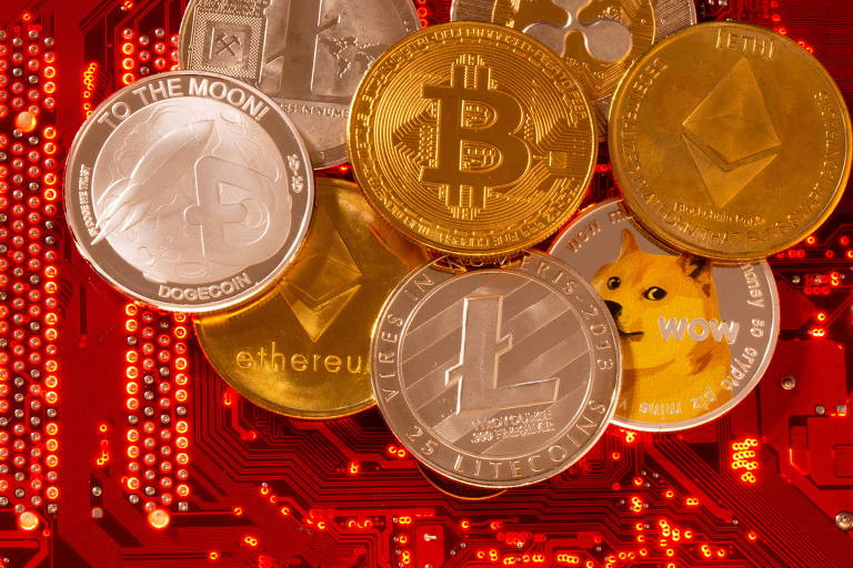 Criptomoedas bitcoin e ether estão entre as mais populares nas carteiras dos investidores