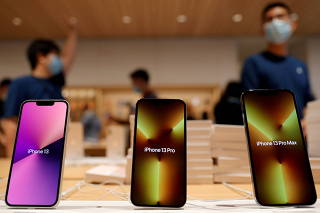 FILE PHOTO: Apple iPhone 13 series goes on sale in Beijing