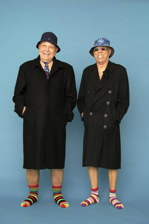 Os músicos João Donato e Jards Macalé, que lançam juntos o disco 'Síntese do Lance'
( Foto: Leo Aversa/Divulgação )