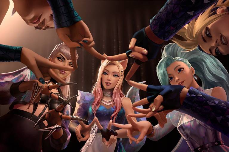 Confira imagens de grupo de k-pop virtual 'K/DA', formado por versões de personagens de 'League of Legends'