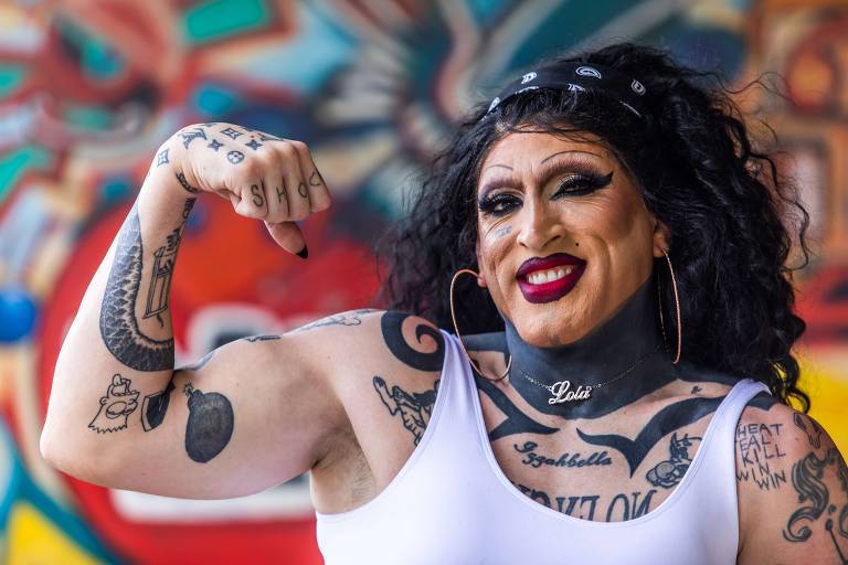 Diego Garijo, ex-lutador de MMA e artista plástico, é a drag queen Lola Pistola