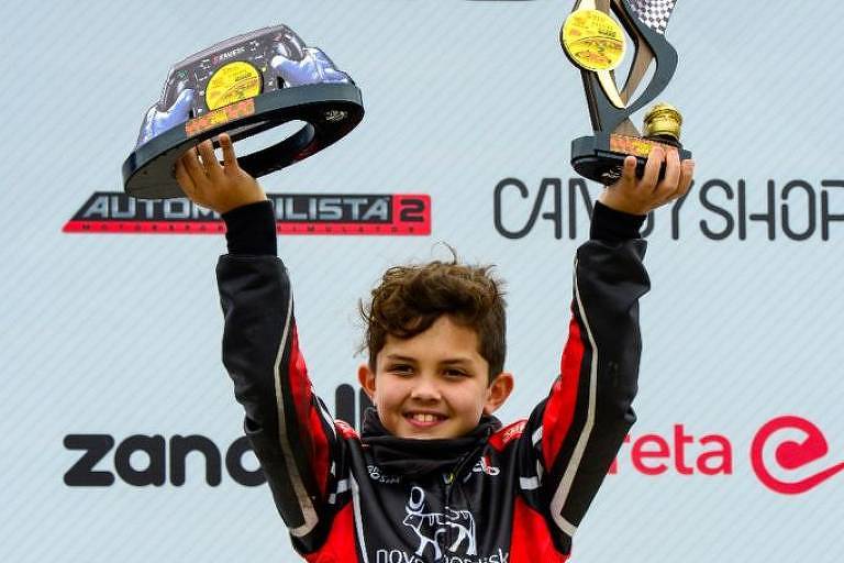 Christian compete pela categoria Cadete nos principais campeonatos nacionais e estaduais de Kart