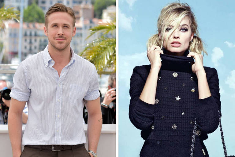 Ryan Gosling e Margot Robbie estarão em filme da Barbie
