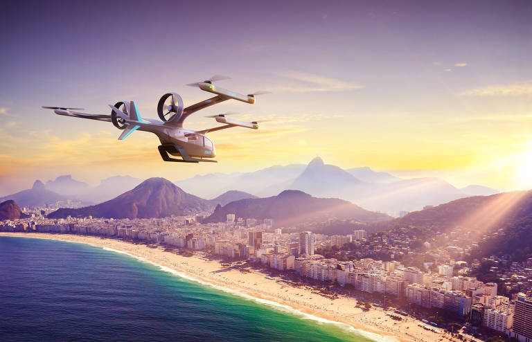 Eve, da Embraer, apresenta plano para usar carro voador no Rio de Janeiro