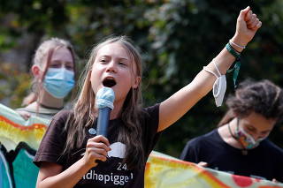 FILE PHOTO: Fridays for Future climate strike in Milan