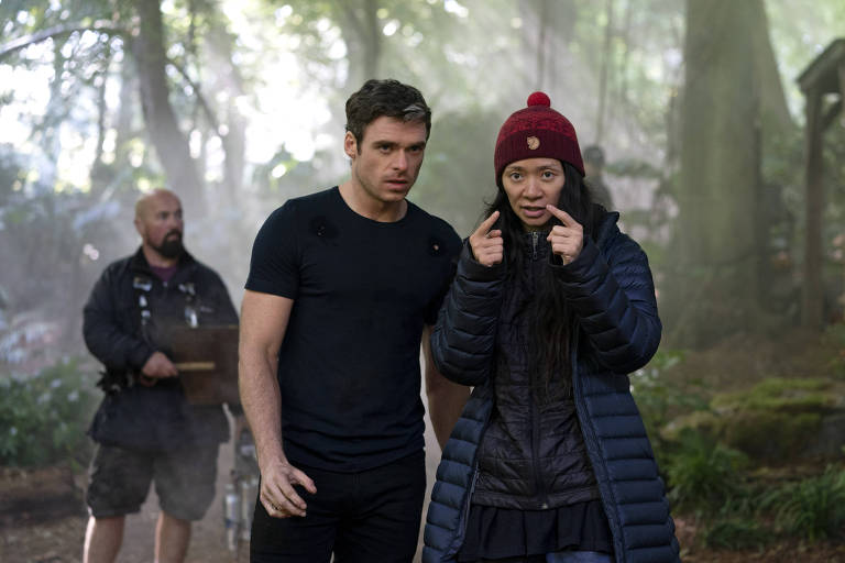 Richard Madden é dirigido por Chloé Zhao no filme "Eternos", da Marvel