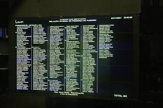 Câmara dos Deputados votação da PEC dos Precatórios - ONTEM
