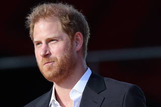 Britain's Prince Harry attends the 2021 Global Citizen Live concert at Central Park in New York