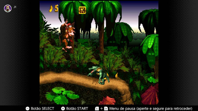 Cena de 'Donkey Kong Country', jogo da Nintendo Switch Online