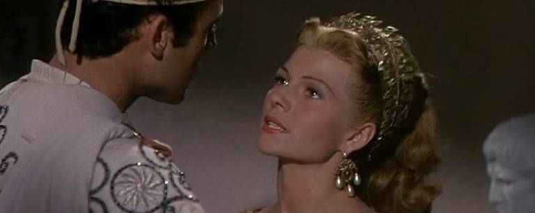 A atriz Rita Hayworth em cena de "Salomé" (1953)