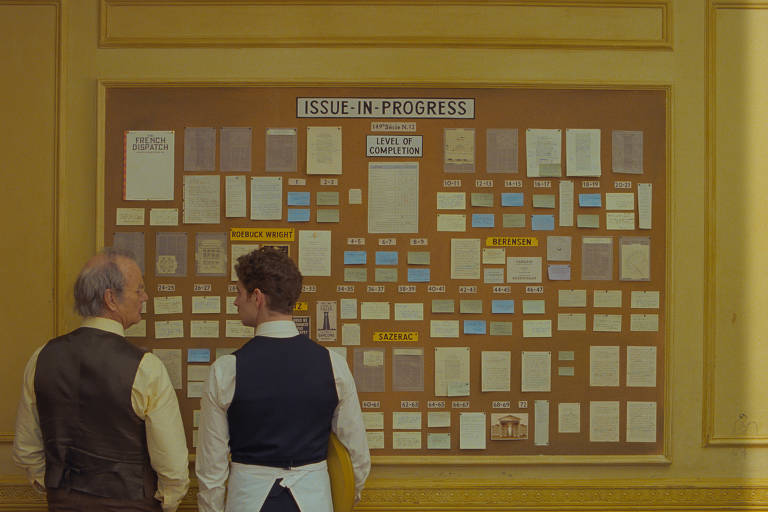 Cena do filme "A Crônica Francesa", de Wes Anderson