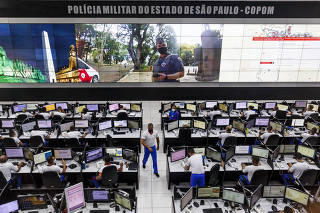Sala do Copom (Centro de Operações da Polícia Militar do Estado de São Paulo)