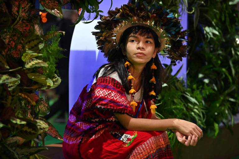 A ativista indígena Txai Surui, que discursou recentemente na COP-26