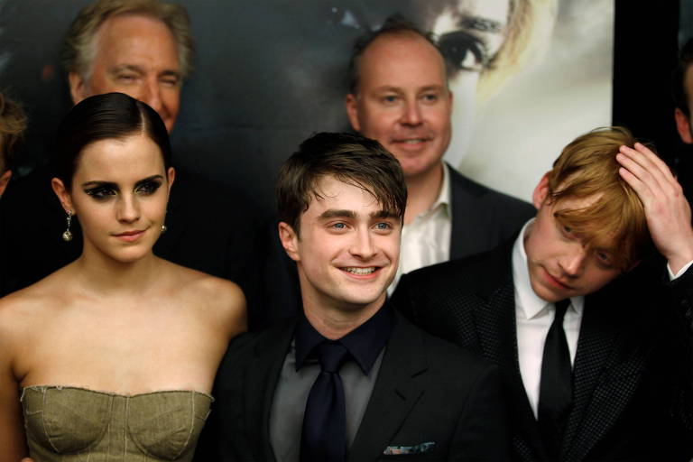 Emma Watson, Daniel Radcliffe e Rupert Grint 