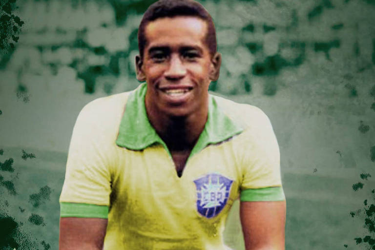 Dario Alegria com a camisa da seleção brasileira na inauguração do Mineirão, em 1965