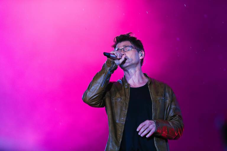 Morten Harket, vocalista do A-Ha, em show no Rock in Rio 2015