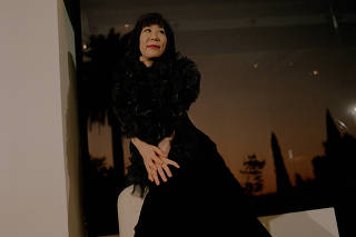 The composer Yoko Kanno in Los Angeles, Nov. 11, 2021. (Tracy Nguyen/The New York Times)