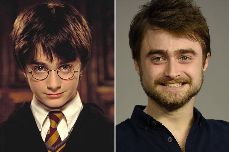 Veja o antes e depois dos atores de 'Harry Potter'
